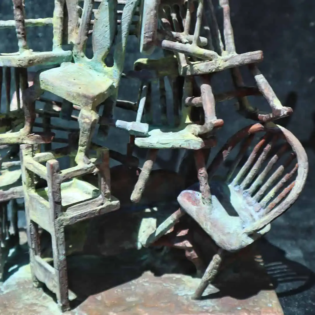 Larissa Gray Art - Process - Patina - Patination on Chairs_1